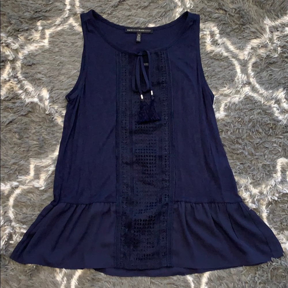 WHBM Sleeveless Peplum